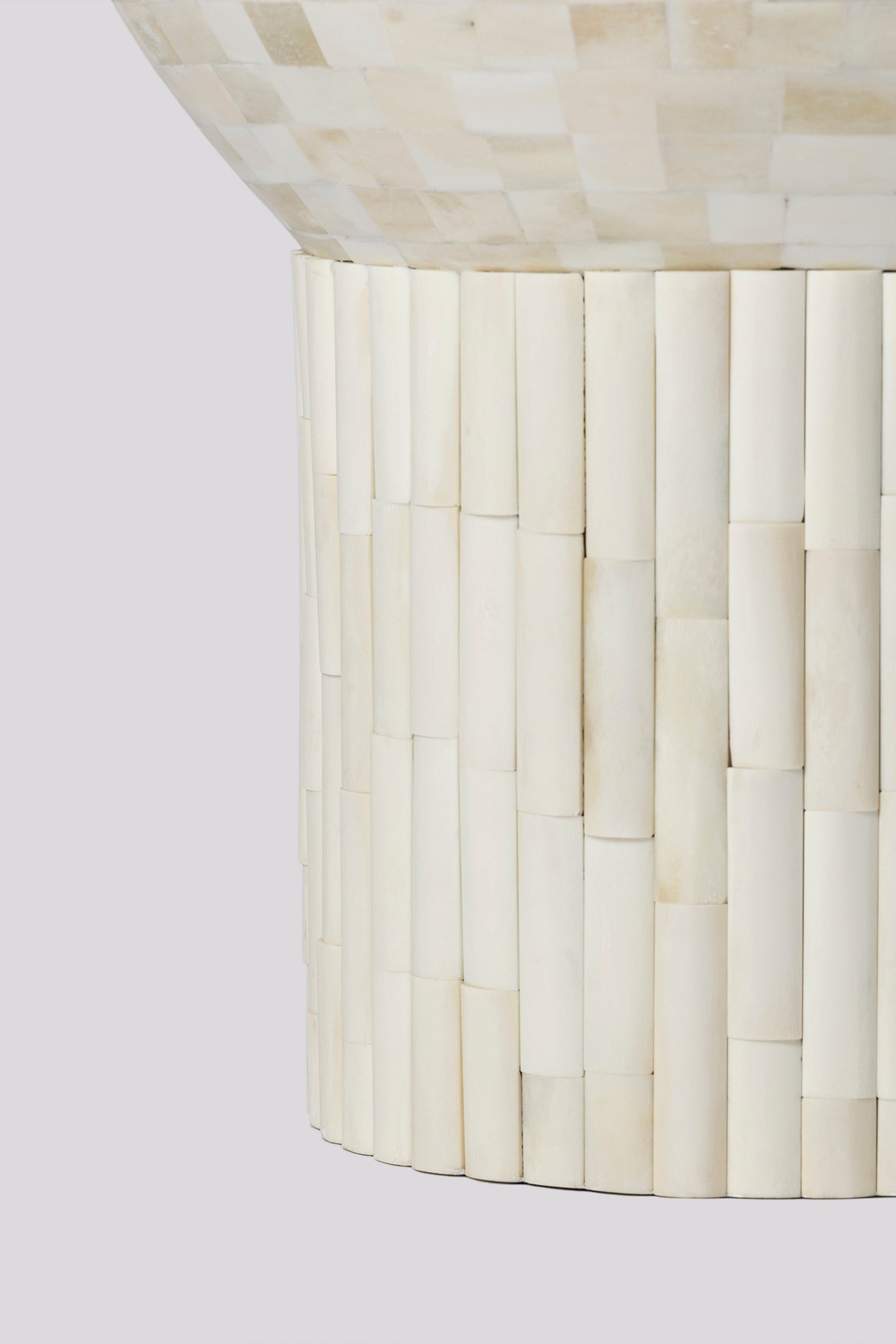 Parnu Wooden Bone Inlay Side Table