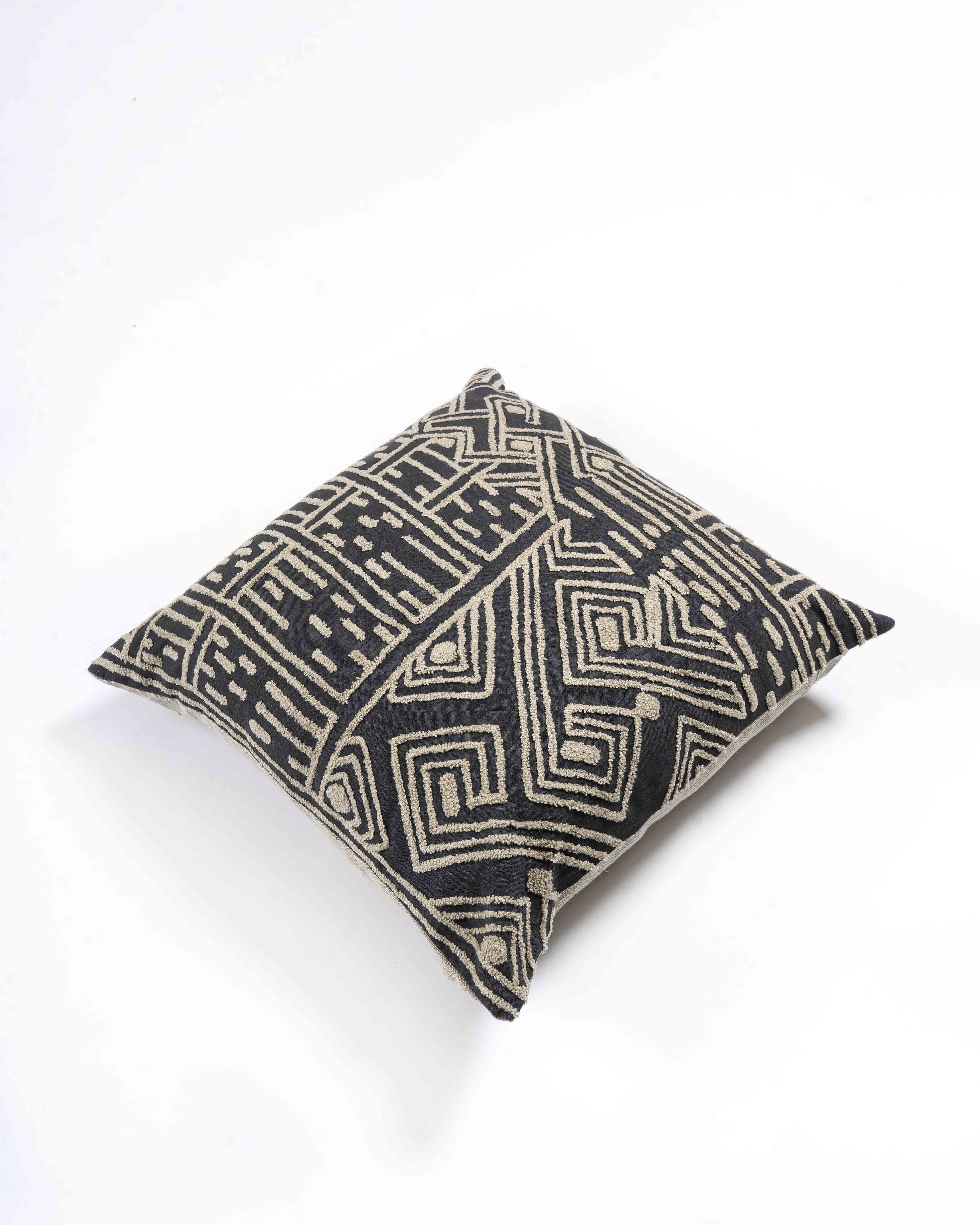 Ferna Embroidered Cushion Cover