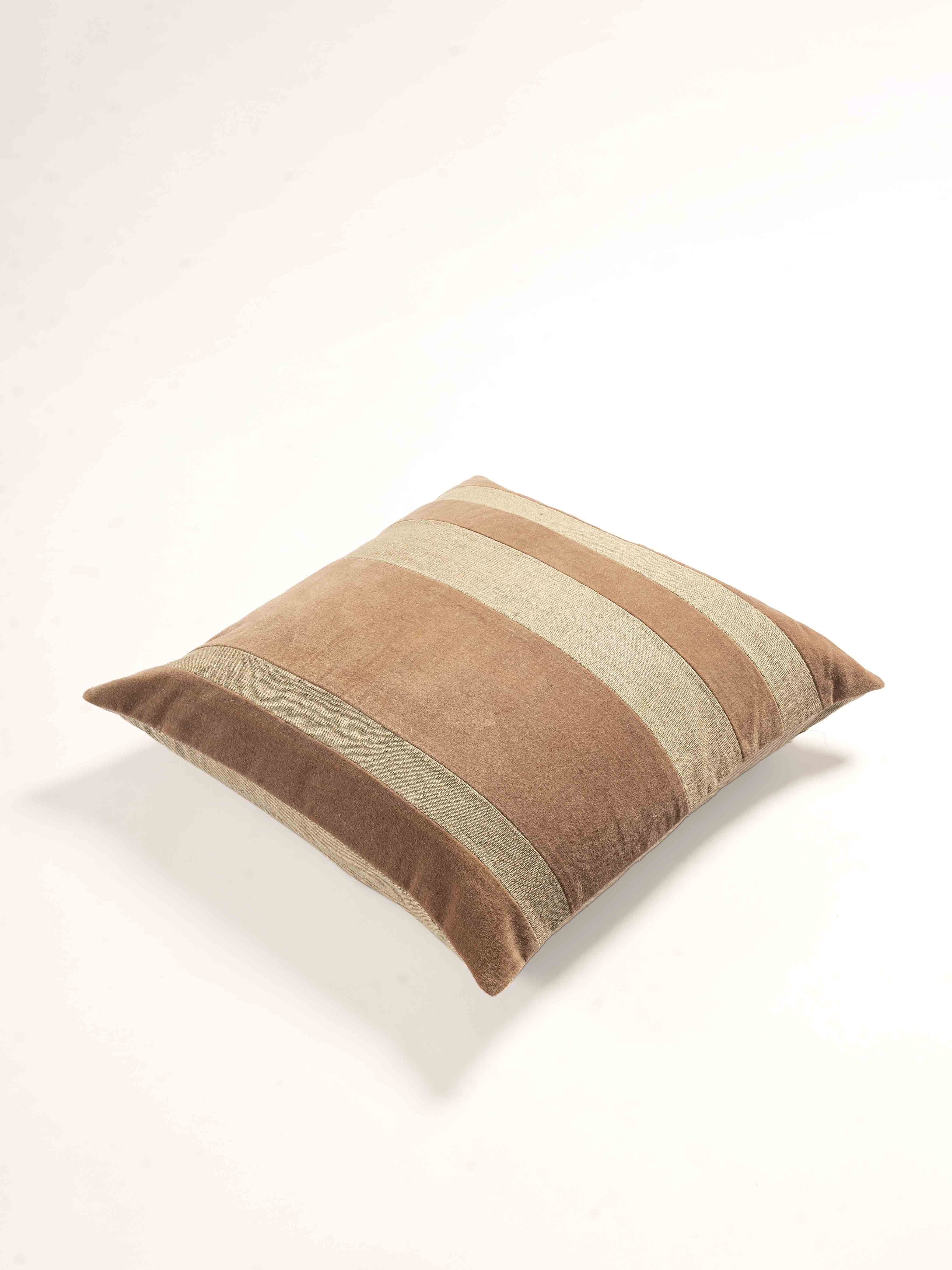 Savoy Solid Dyed Patched Cushion Cover