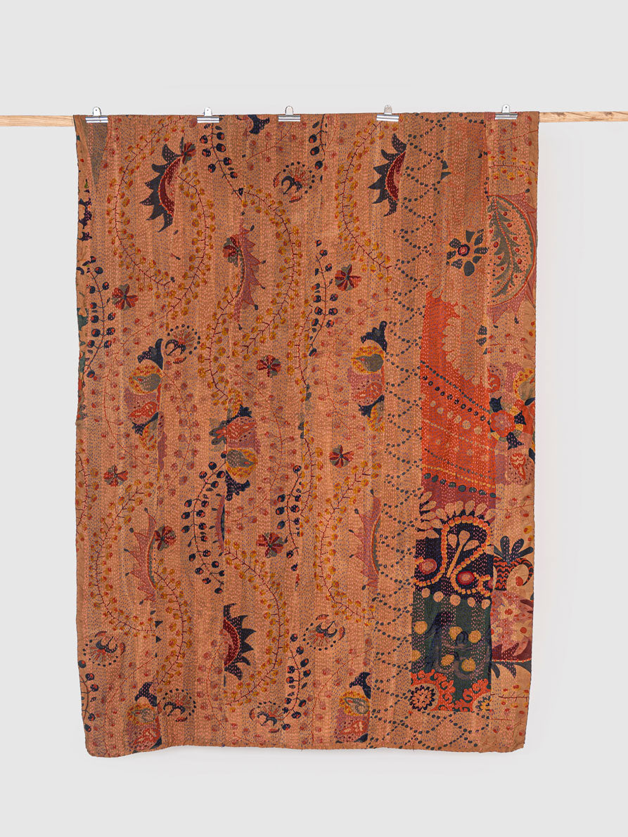 Comino Assorted Printed Patch Kantha Throw