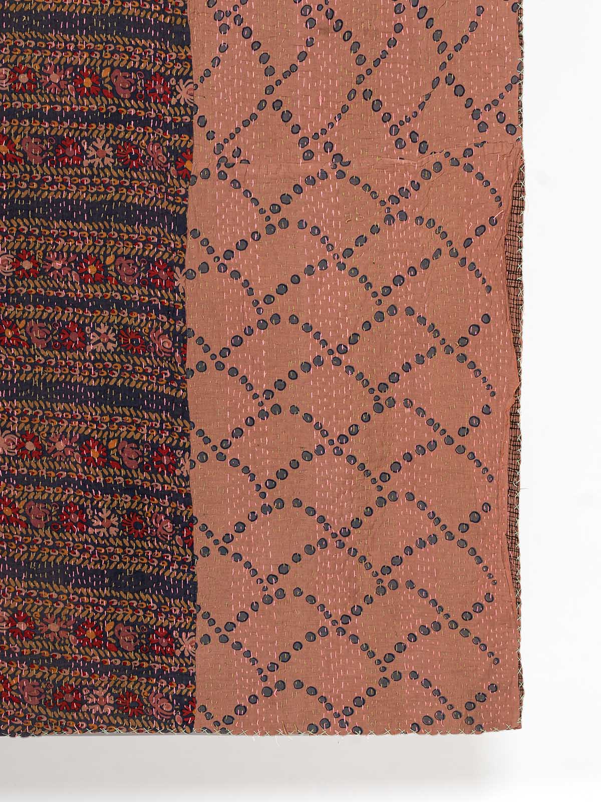 Birbuba Assorted Printed Patch Kantha Throw