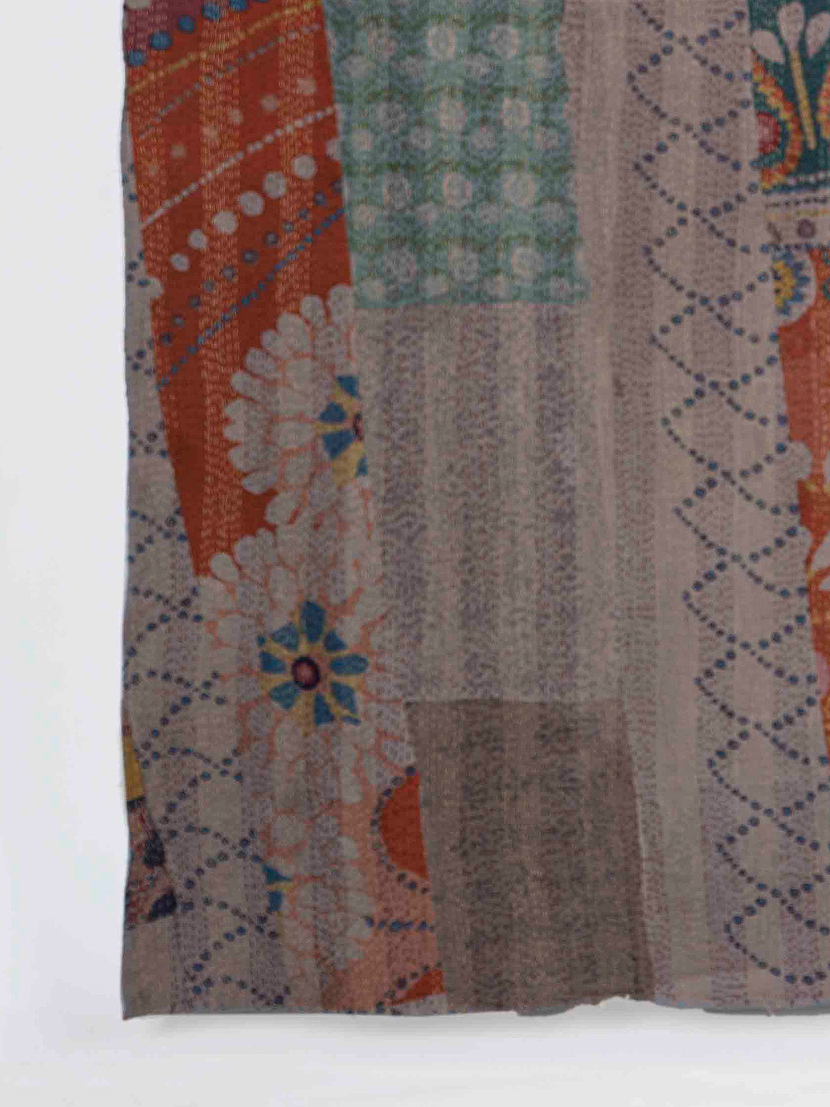 Ganton Assorted Printed Patch Kantha Throw