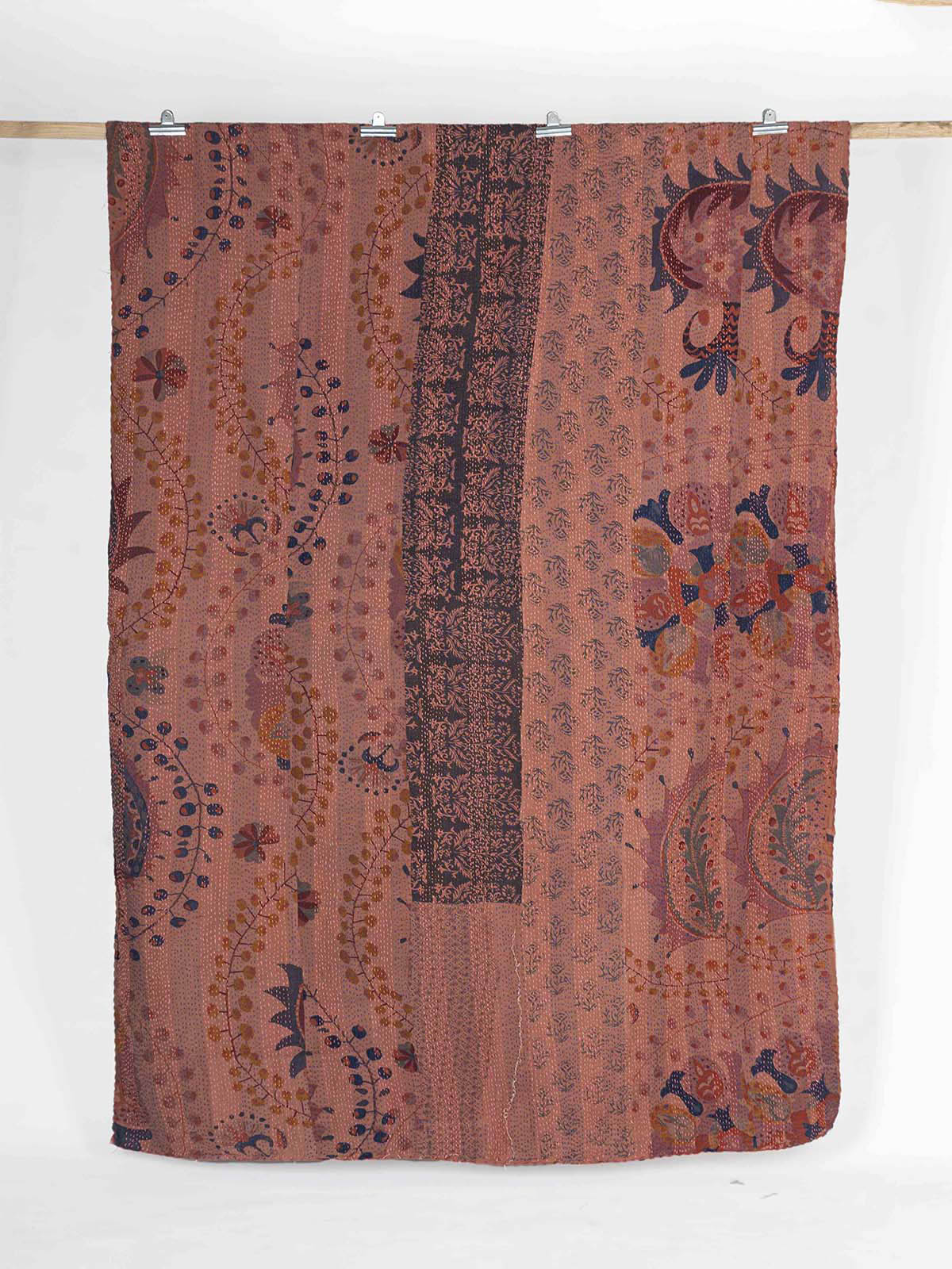 Warda Assorted Printed Patch Kantha Throw