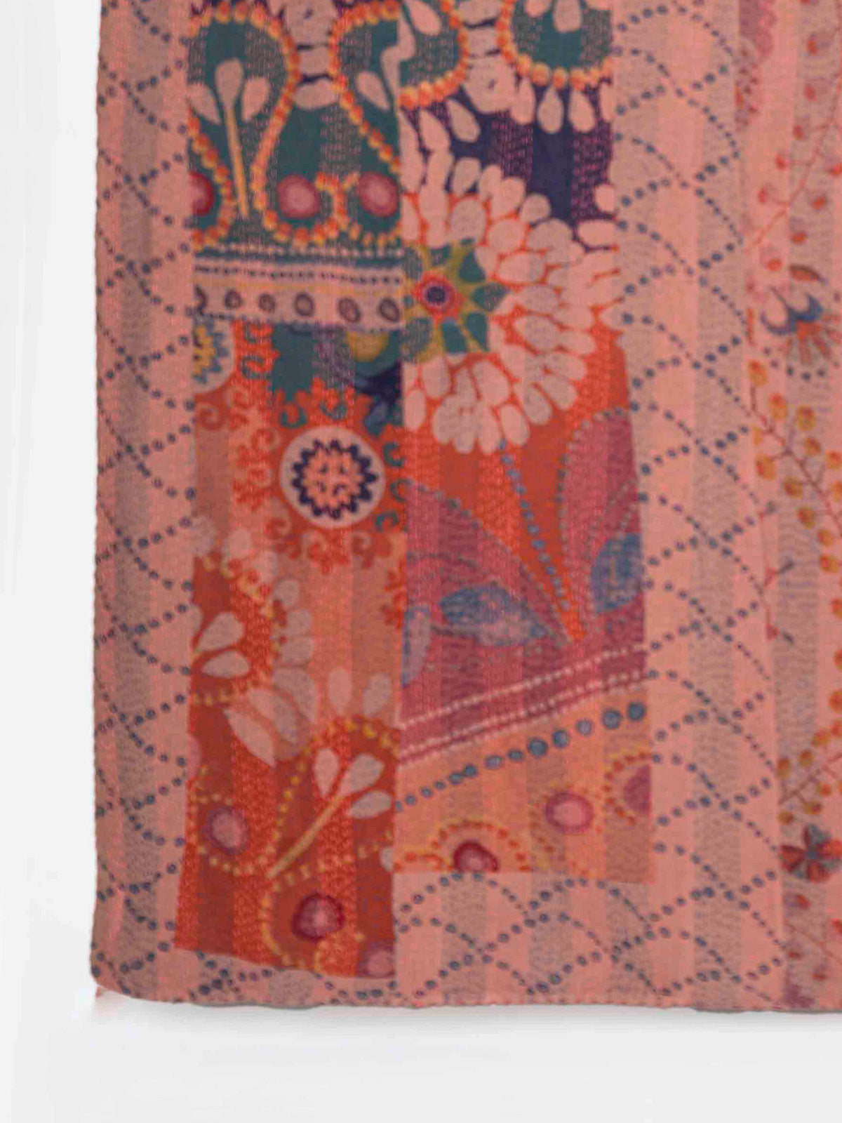 Riefnu Assorted Printed Patch Kantha Throw