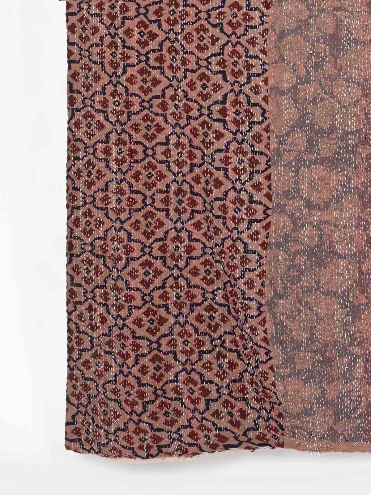 Kamleta Assorted Printed Patch Kantha Throw
