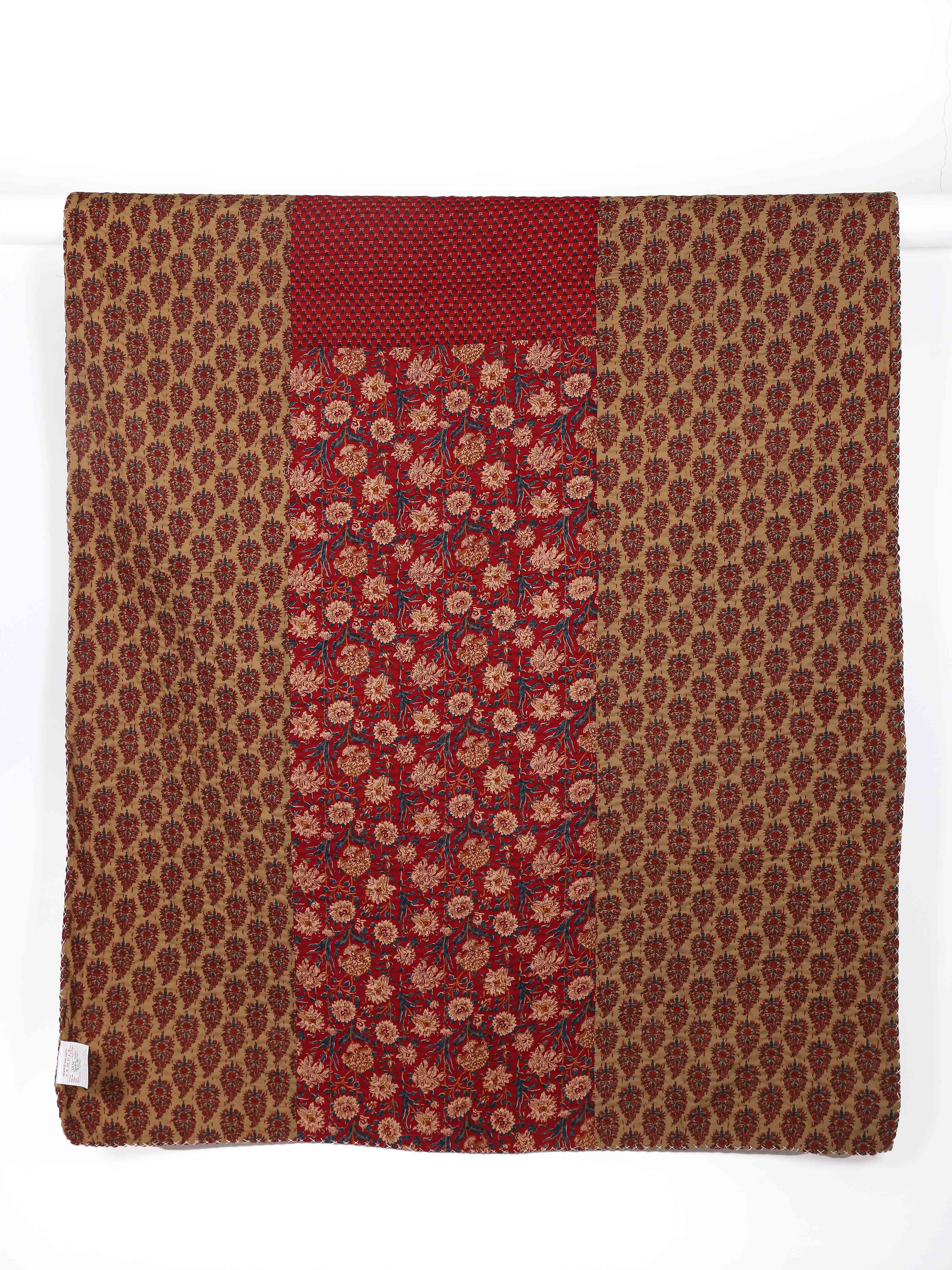 Larvotto Printed Patch Kantha Throw