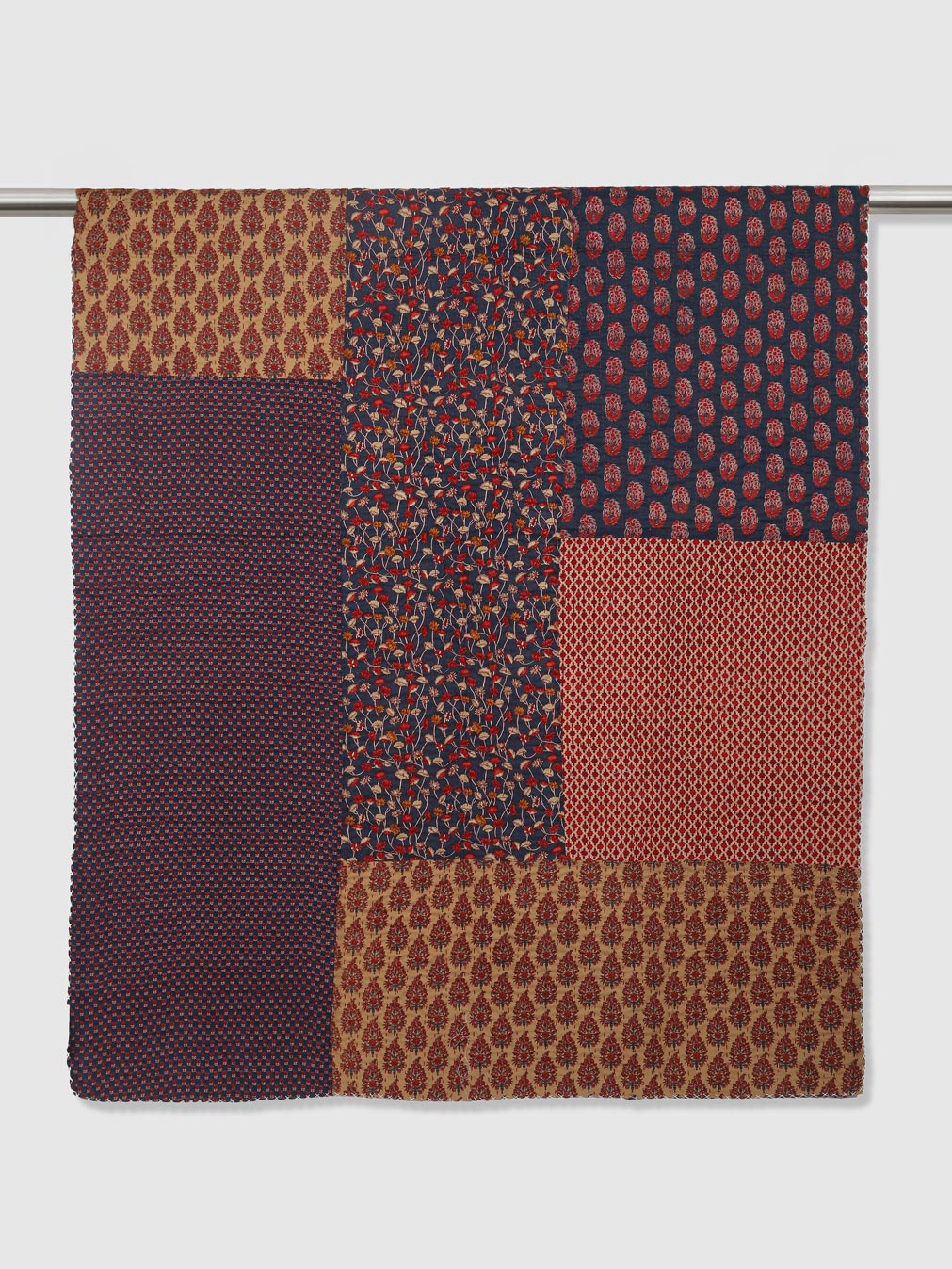 Revoires Printed Patch Kantha Throw