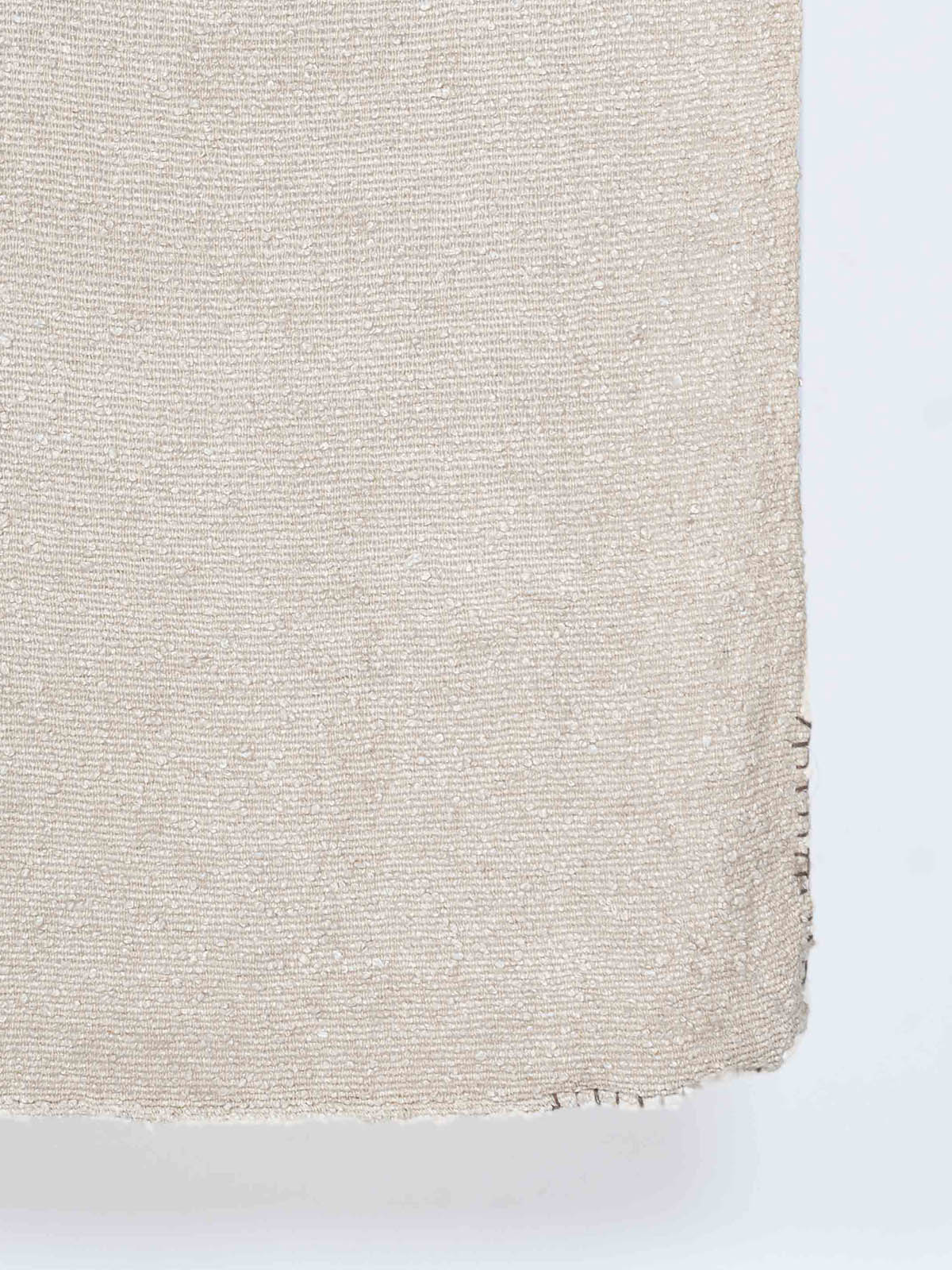 Meziena Natural Dyed Solid Dyed Throw with Hand Embroidery at all 4 Corner