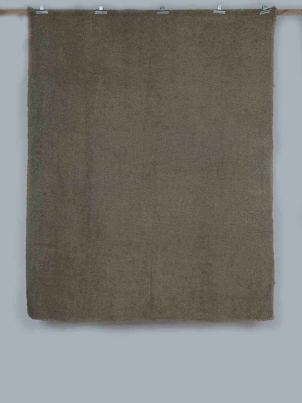 Tagrunju Natural Dyed Solid Dyed Throw with Hand Embroidery at all 4 Corner