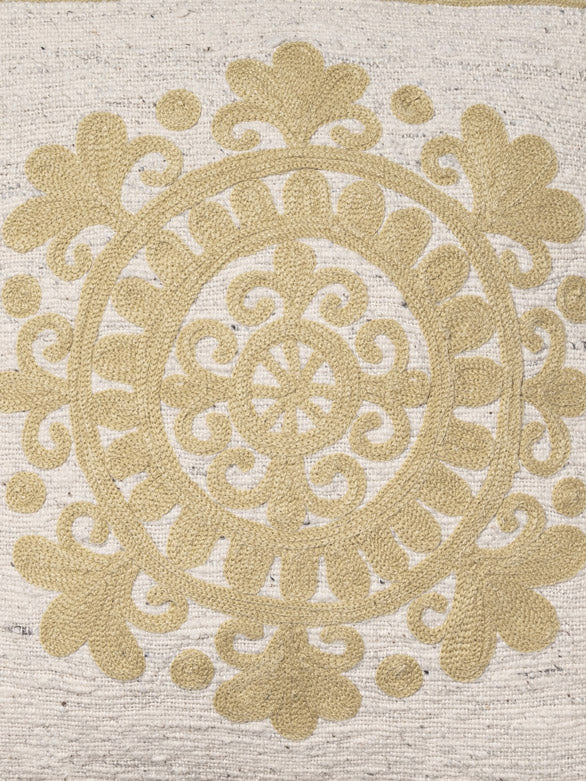 Palion Woven & Embroidered Cushion Cover with Acc Yarn