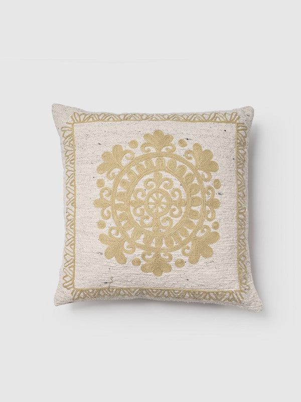 Palion Woven & Embroidered Cushion Cover with Acc Yarn