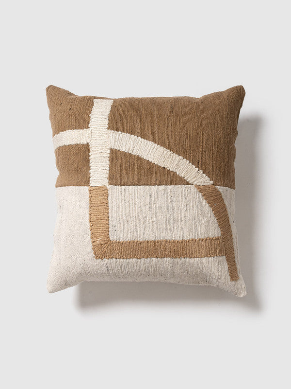 Sanoh Woven & Embroidered Cushion Cover with Cotton Boro Yarn