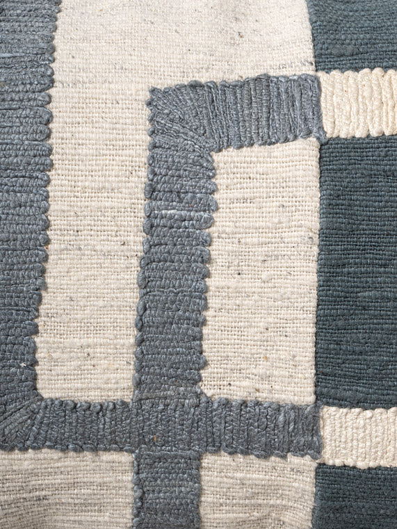 Suliali Woven & Embroidered Cushion Cover with Cotton Boro Yarn
