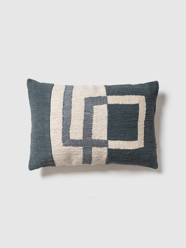 Suliali Woven & Embroidered Cushion Cover with Cotton Boro Yarn