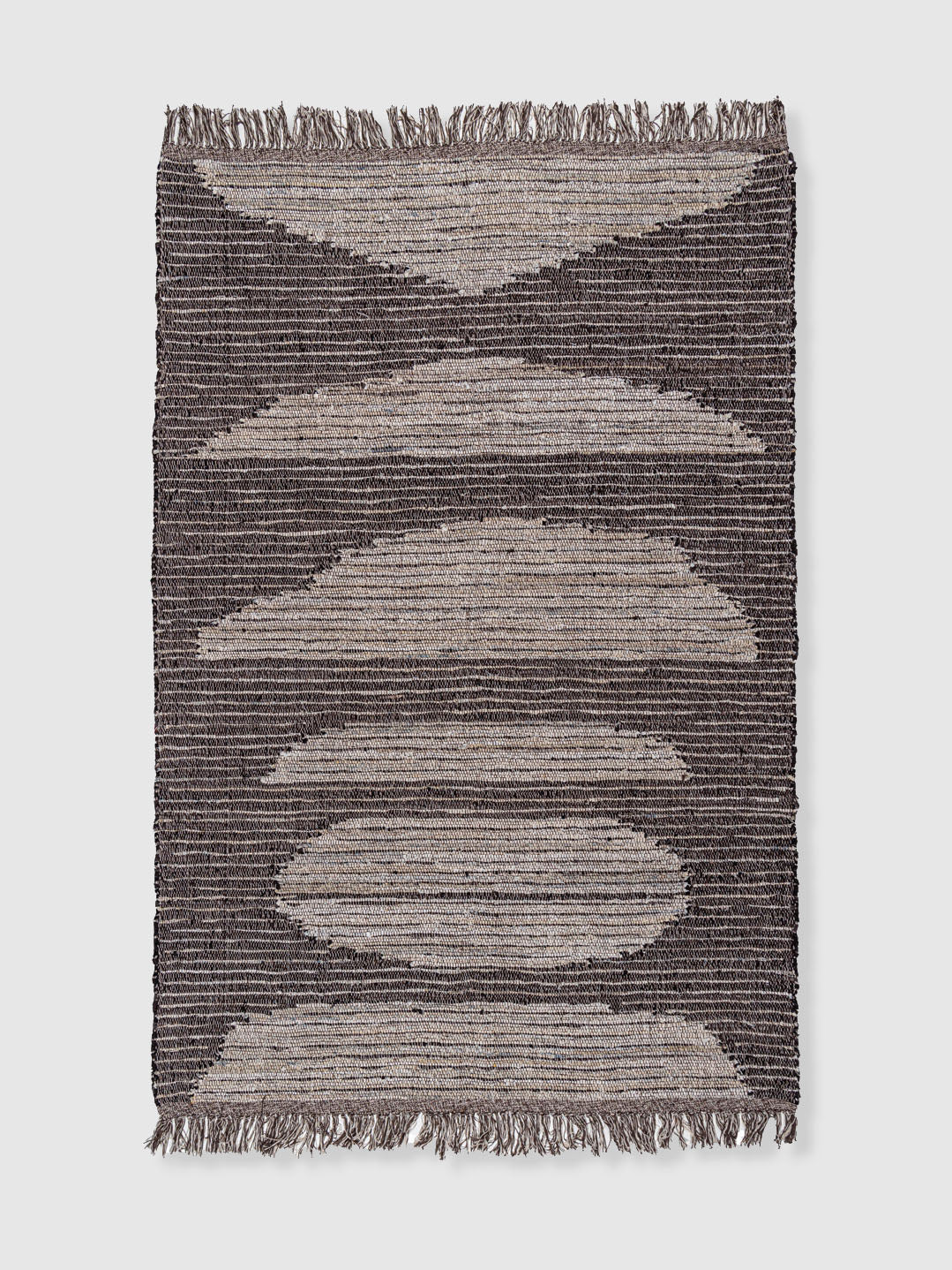 Astara Bleach Denim and Leather Rug