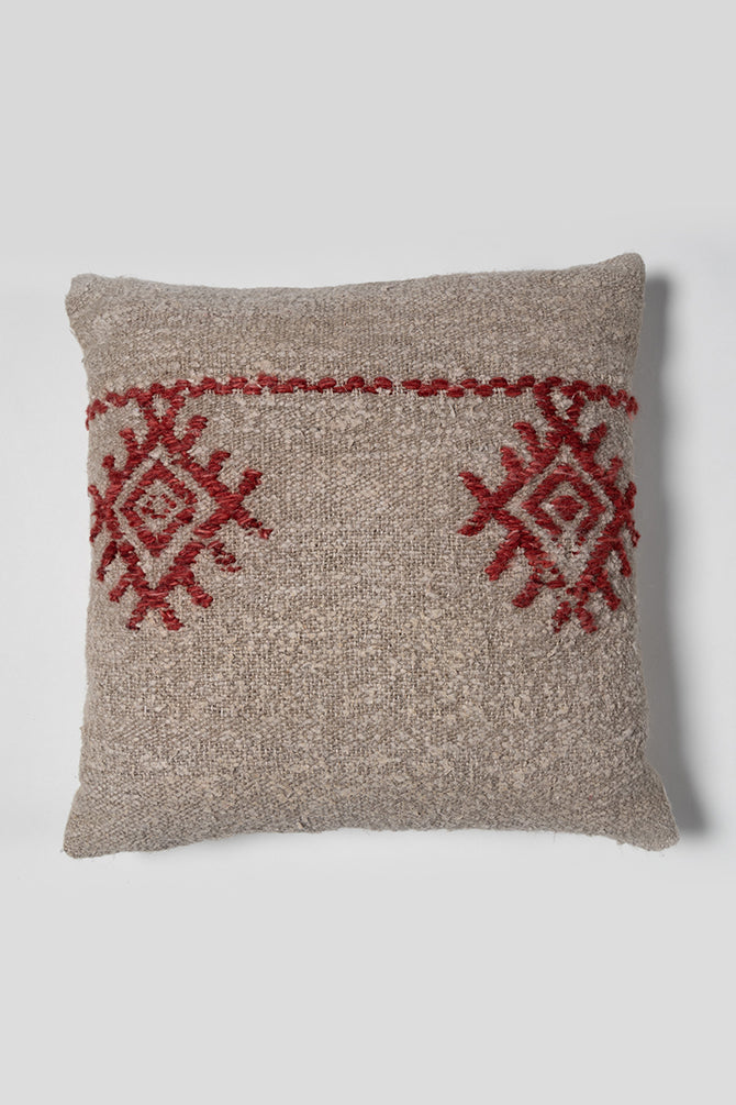 Artik Embroidered Linen Cushion