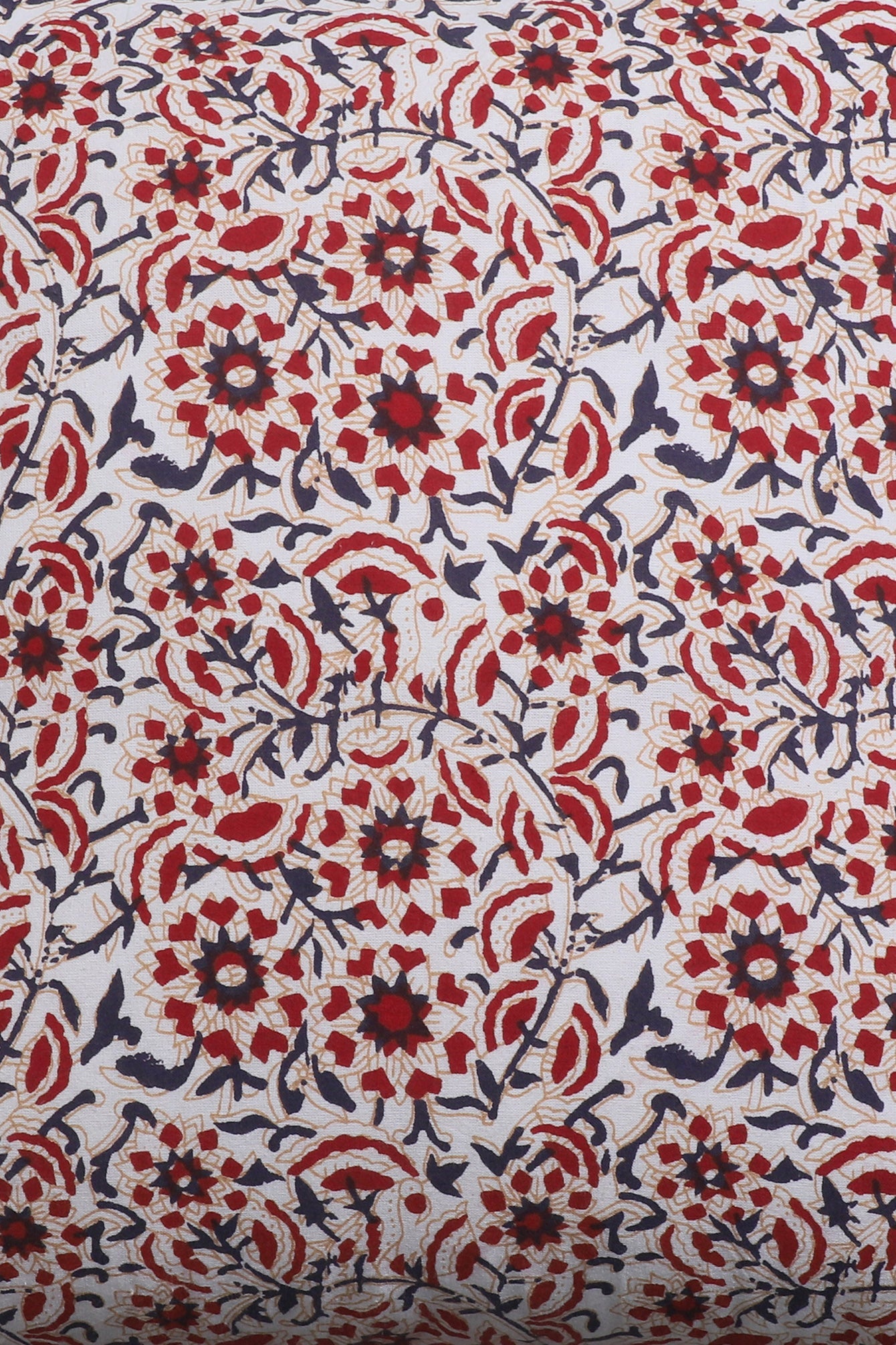 Tseri Printed Cushion Cover With Fray Edge