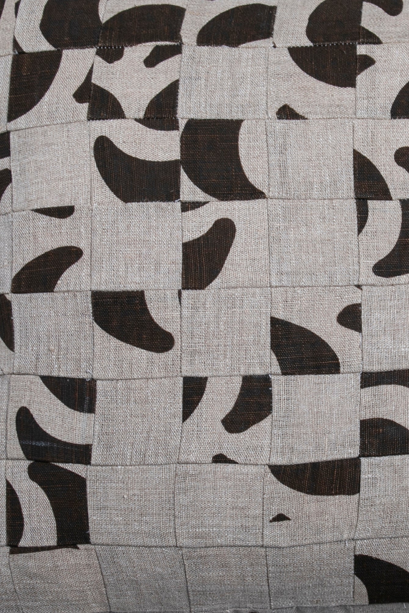Velke Printed Patch Cushion Cover