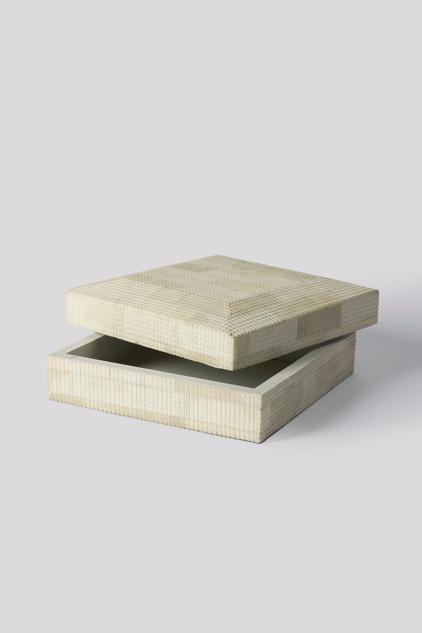 Antsla Wooden Bone Inlay Square box (Set of Two)