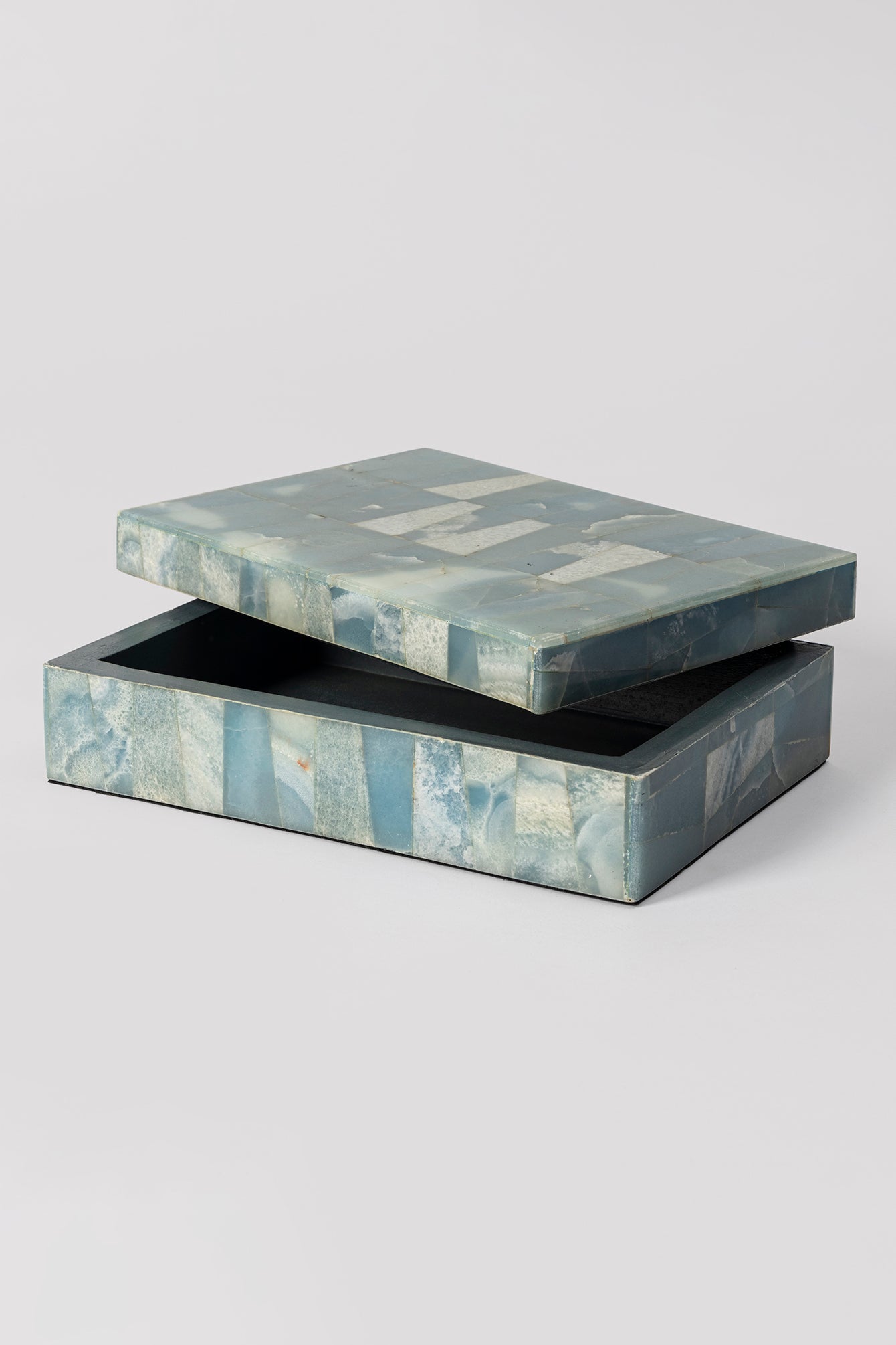 Heinola Stone Overlay Square Box (Set of Two)