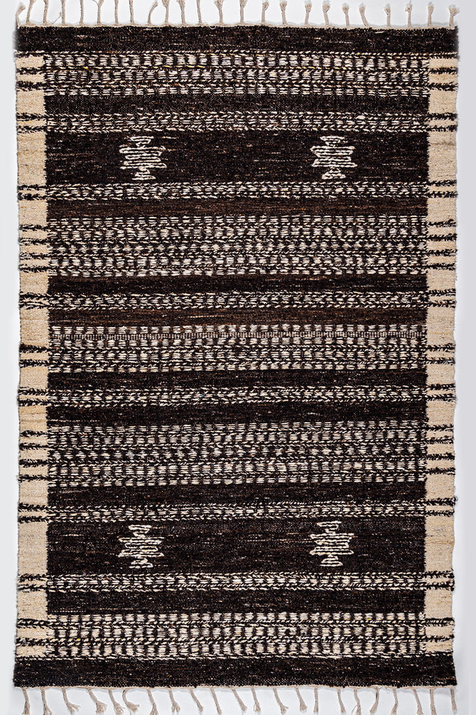 Vetka Natural Wool Kilim Rug